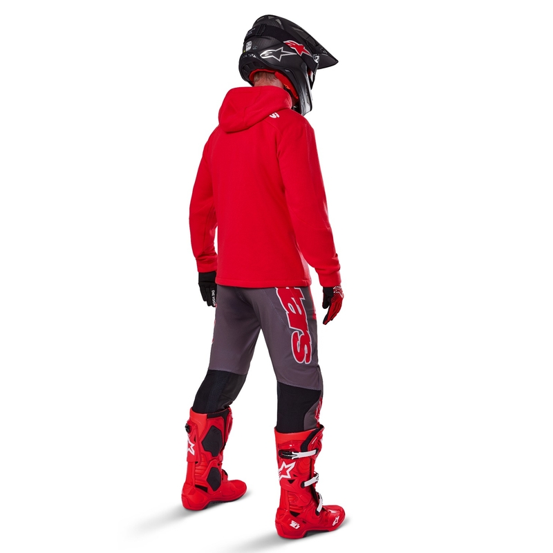 Mikina Alpinestars Racer MX Fleece červená