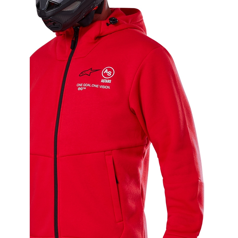 Mikina Alpinestars Racer MX Fleece červená