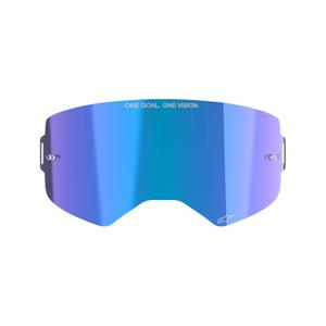 Plexi pre okuliare Alpinestars Supertech Absolute Vision™ zrkadlovo modré
