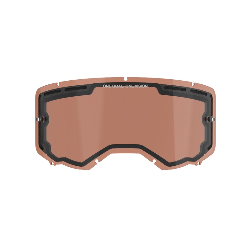Plexisklo pre okuliare Alpinestars Vision 8/5/3 dvojité antifog oranžovo hnedé afterburn