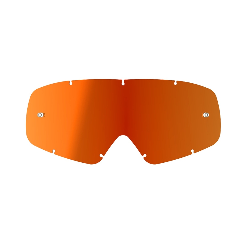Detské plexisklo pre okuliare Alpinestars Vision Youth zrkadlovo červené
