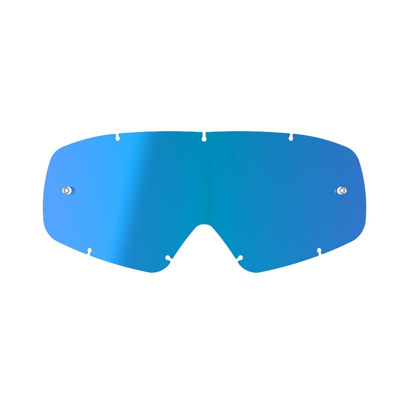 Detské plexisklo pre okuliare Alpinestars Vision Youth zrkadlovo modré