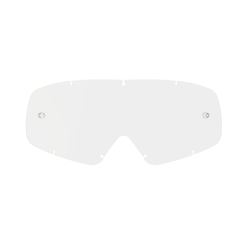 Detské plexisklo pre okuliare Alpinestars Vision Youth číre