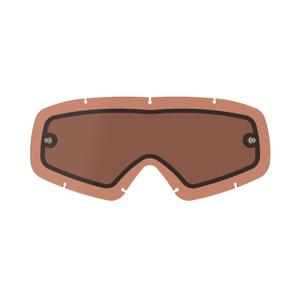Detské plexi pre okuliare Alpinestars Vision Youth dvojité antifog oranžovo-hnedo-afterburn