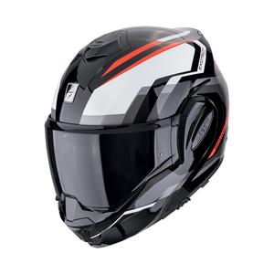 Preklápacia helma na motorku Scorpion EXO-TECH EVO FURIO čierno-červená