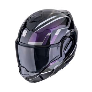 Preklápacia helma na motorku Scorpion EXO-TECH EVO FURIO čierny chameleón