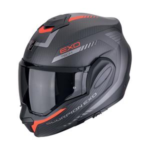 Preklápacia helma na motorku Scorpion EXO-TECH EVO CARBON COSY matná čierno-červená