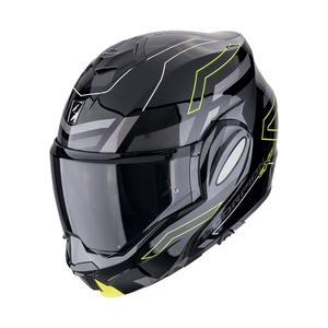 Preklápacia prilba na motorku Scorpion EXO-TECH EVO CONQUER čierno-fluo žltá
