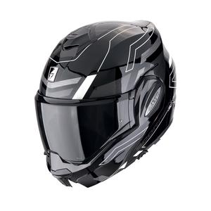 Preklápacia helma na motorku Scorpion EXO-TECH EVO CONQUER čierno-biela