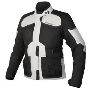Dámska bunda na motocykel Ozone Explorer II šedo-čierna výpredaj