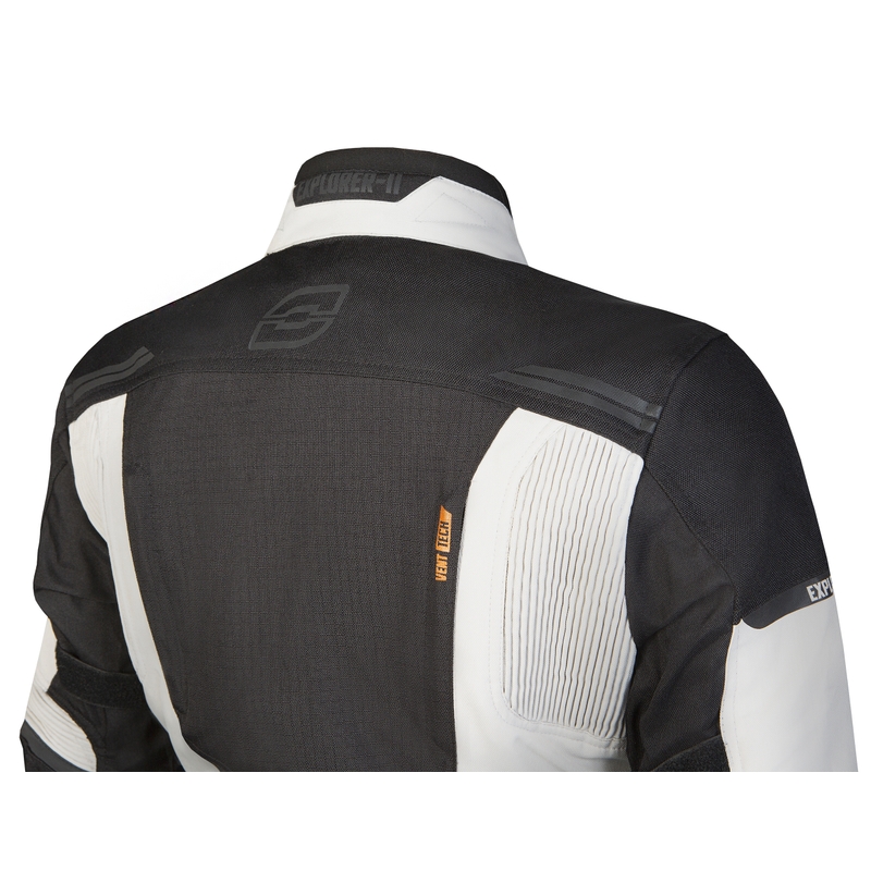 Dámska bunda na motocykel Ozone Explorer II šedo-čierna výpredaj