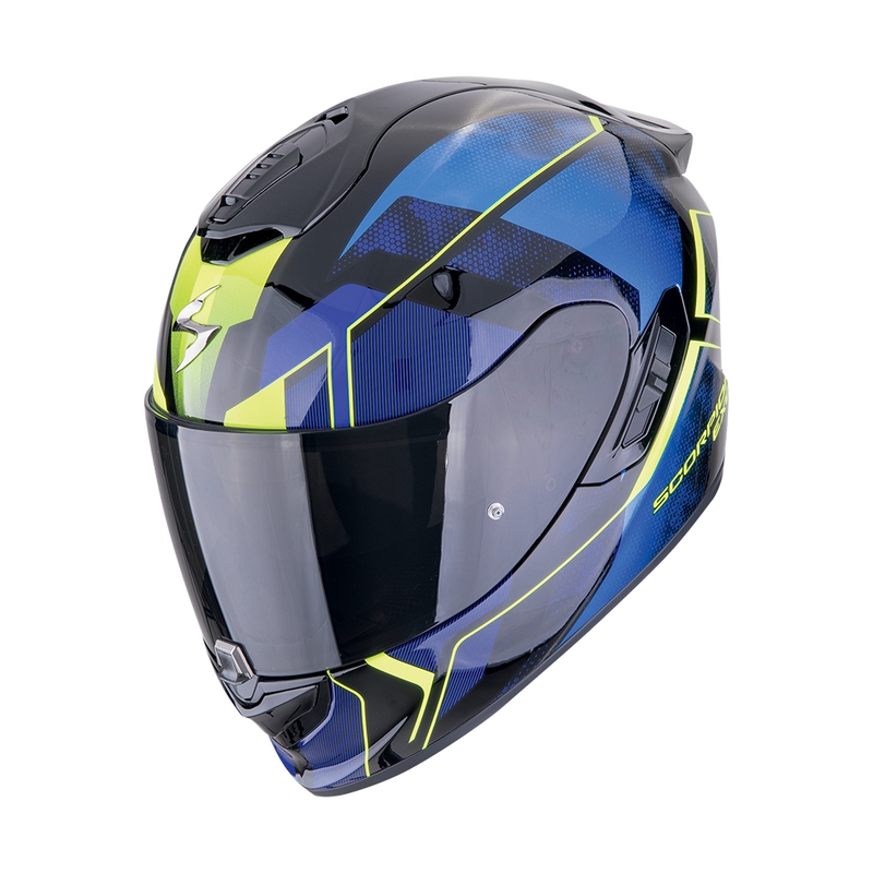 Integrálna helma na motorku Scorpion EXO-1400 EVO II AIR INTENSIO čierno-modrá výpredaj