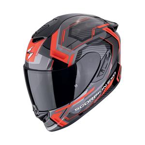 Integrálna helma na motorku Scorpion EXO-1400 EVO II AIR LINART čierno-červená
