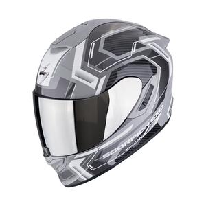 Integrálna helma na motorku Scorpion EXO-1400 EVO II AIR LINART šedo-biela
