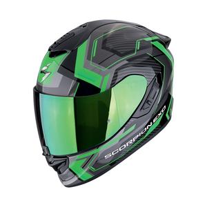 Integrálna helma na motorku Scorpion EXO-1400 EVO II AIR LINART čierno-zelená