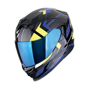 Integrálna helma na motorku Scorpion EXO-520 EVO AIR SENSUS čierno-modro-fluo žltá