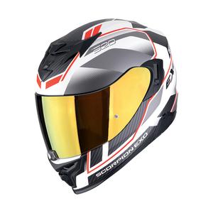 Integrálna helma na motorku Scorpion EXO-520 EVO AIR LENA matná bielo-strieborno-červená