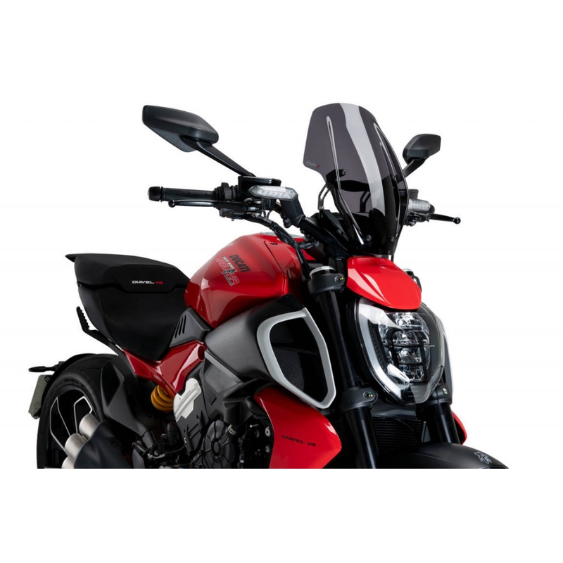 Plexi na motorku PUIG NEW GENERATION tmavá dymová Nastaviteľné