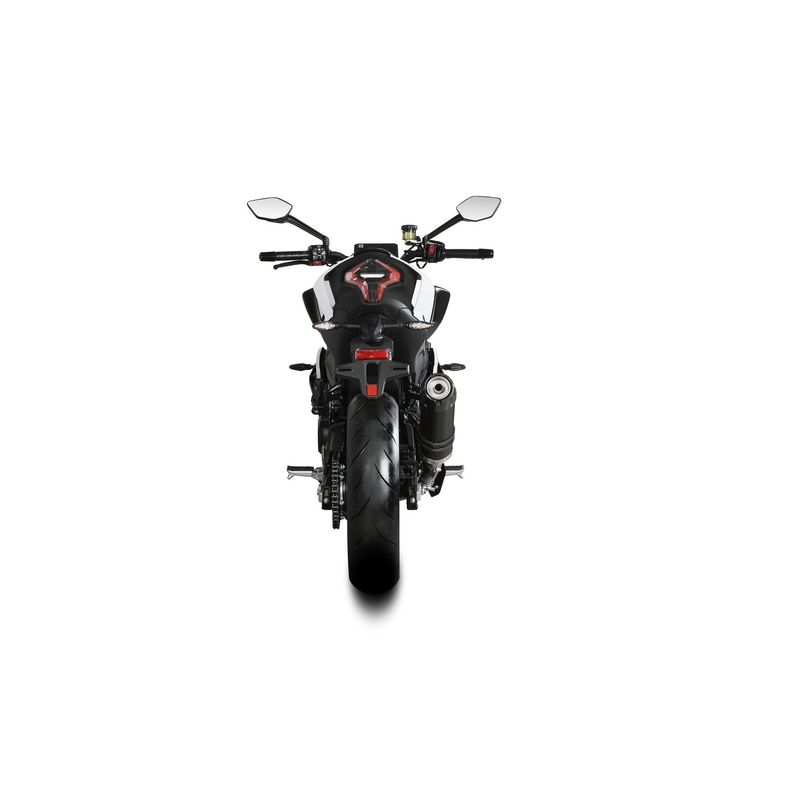 Koncovka výfuku STORM GP Black with carbon cap pre CFMOTO 450 NK 2023-2024