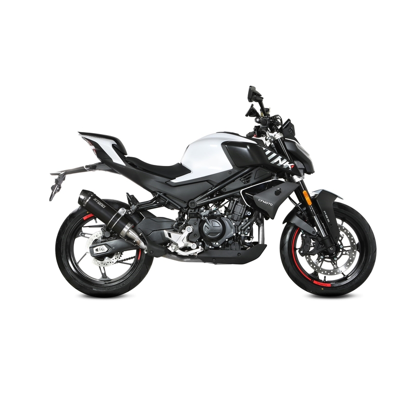 Koncovka výfuku STORM GP Black with carbon cap pre CFMOTO 450 NK 2023-2024
