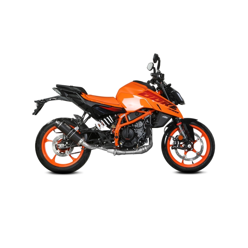 Koncovka výfuku STORM GP Black with carbon cap pre KTM Duke 390 2024-2026, KTM Duke 125 2024-2026