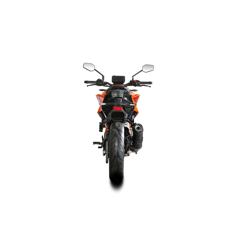 Koncovka výfuku STORM GP Black with carbon cap pre KTM Duke 390 2024-2026, KTM Duke 125 2024-2026