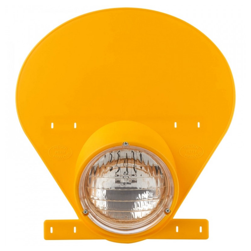 Maska so svetlom POLISPORT with halogen bulb Dark yellow
