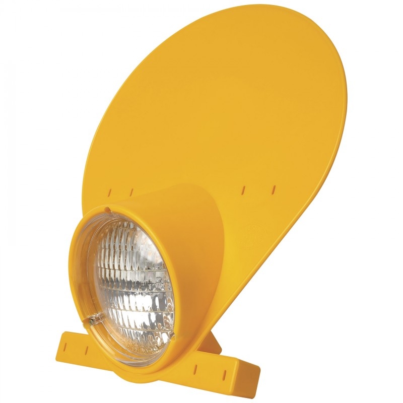 Maska so svetlom POLISPORT with halogen bulb Dark yellow