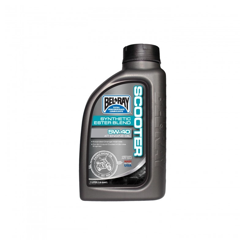 Motorový olej Bel-Ray SCOOTER SYNTHETIC ESTER BLEND 4T 5W-40 1 l