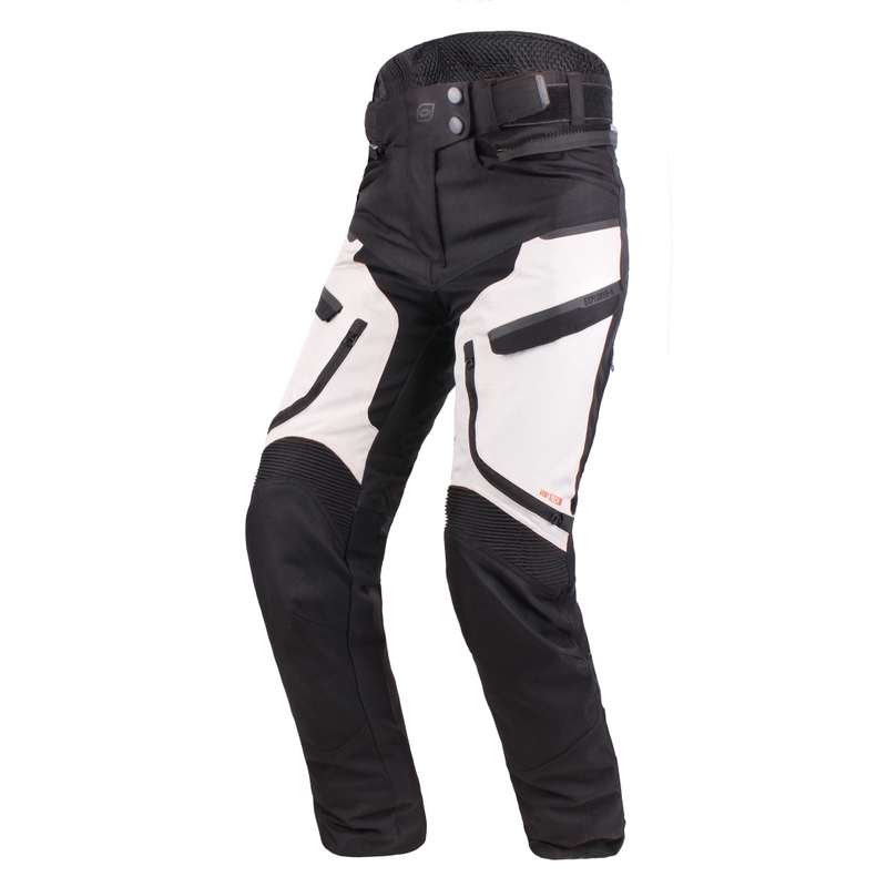 Dámske nohavice na motocykel Ozone Explorer II šedo-čierne výpredaj