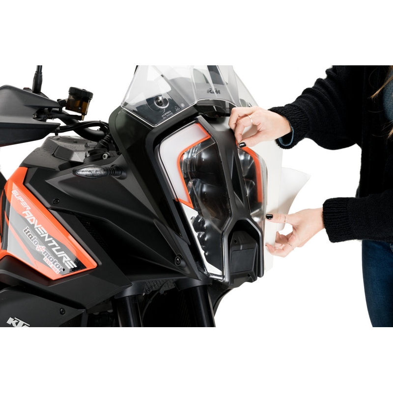 Adhere headlight protector PUIG priehľadné