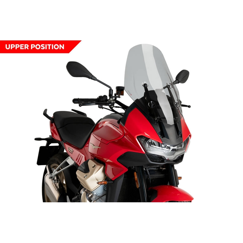 Plexi štít PUIG TOURING dymové pre MOTO GUZZI V100 Mandello 1000 / S 2023-2026, MOTO GUZZI Stelvio 1000 2024-2026