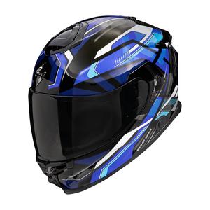 Integrálna prilba na motorku Scorpion EXO-GT SP Air Augusta čierno-šedo-modrá