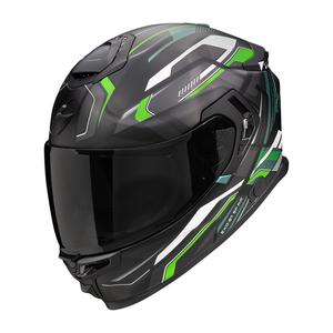 Integrálna prilba na motorku Scorpion EXO-GT SP Air Augusta čierno-šedo-zelená