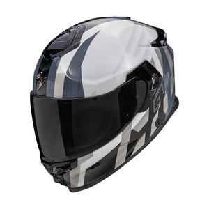 Integrálna prilba na motorku Scorpion EXO-GT SP AIR TOURADVEN perleťovo bielo-strieborná