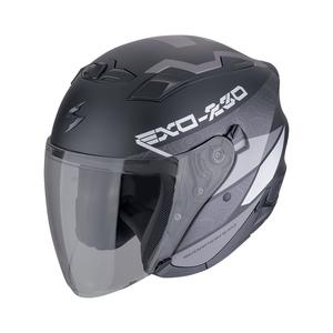 Otvorená prilba na motorku SCORPION EXO-230 BAND matná čierno-strieborná