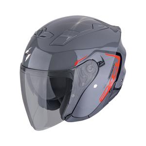 Otvorená prilba na motorku SCORPION EXO-230 CIT-E šedo-červená