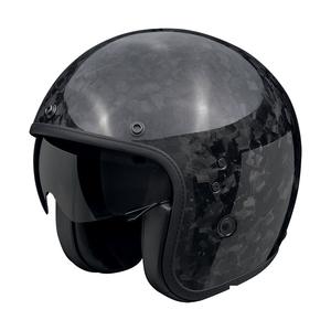Otvorená prilba na motorku Scorpion Belfast EVO ONYX CARBON SOLID čierna