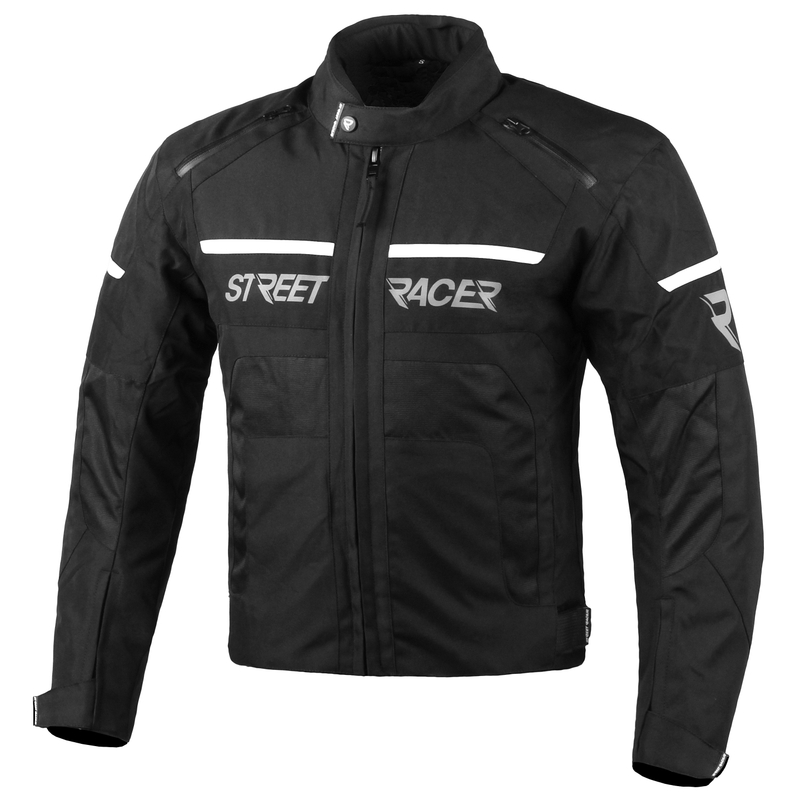 Bunda na motocykel Street Racer Definit čierno-biela výpredaj