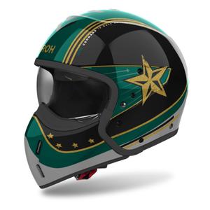 Modulárna prilba na motorku Airoh J110 Command lesklá zelená