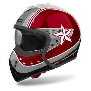 Modulárna prilba na motorku Airoh J110 Command lesklá červená