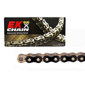 QX-krúžková reťaz -Made in JAPAN EK 525 SRX2 120 L čierno/zlatá