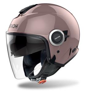Otvorená prilba na motorku Airoh HELYOS Color metalická ružová