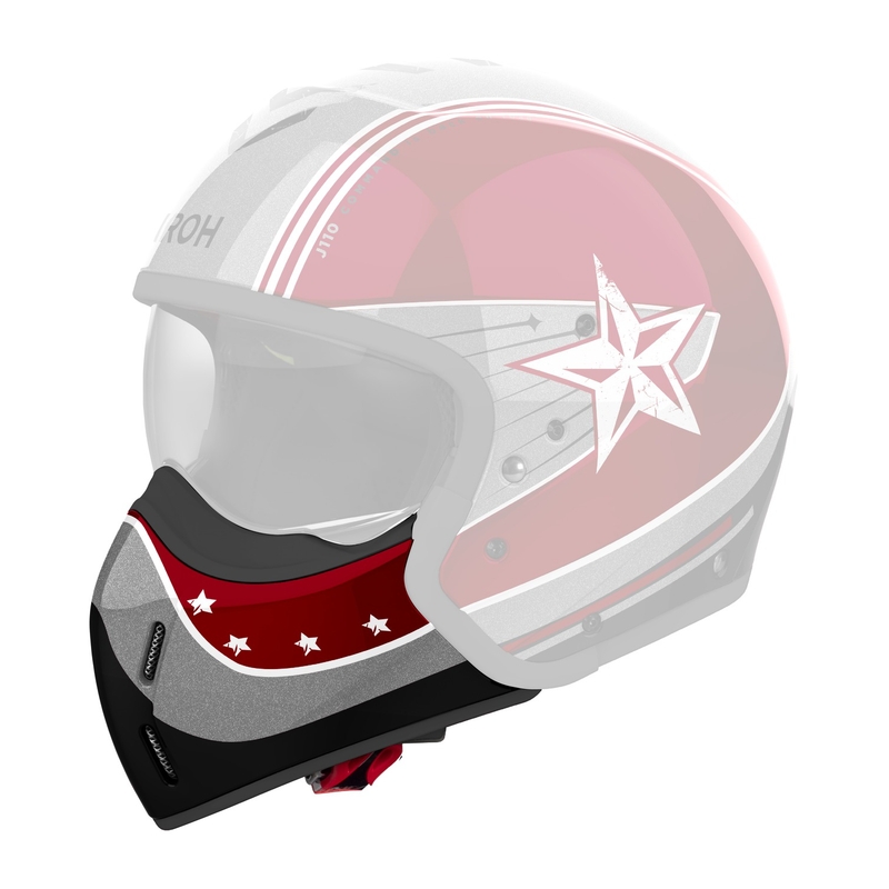 Chránič brady pre helmy Airoh J110 Command lesklý červený