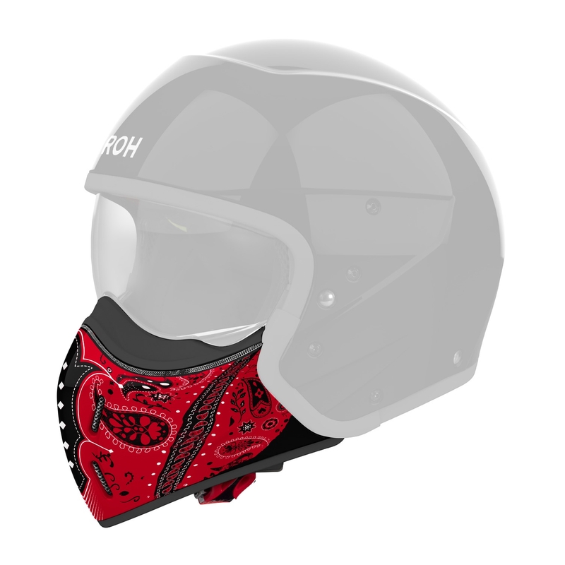 Chránič brady pre prilby Airoh J110 Paesly lesklý červený