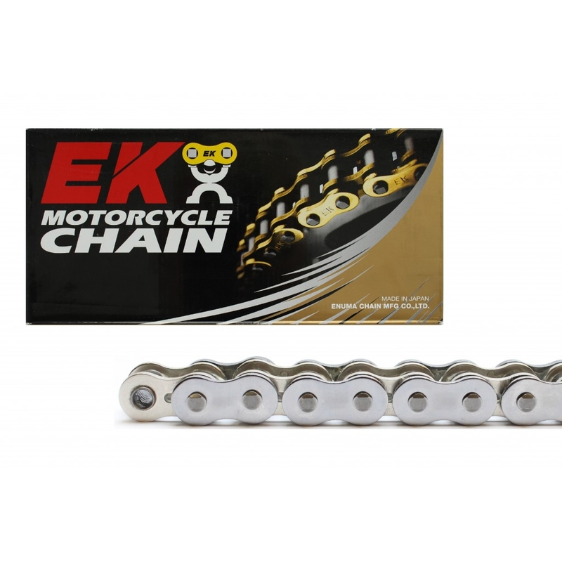 QX-krúžková reťaz -Made in JAPAN EK 530 SRX 118 článkov chróm