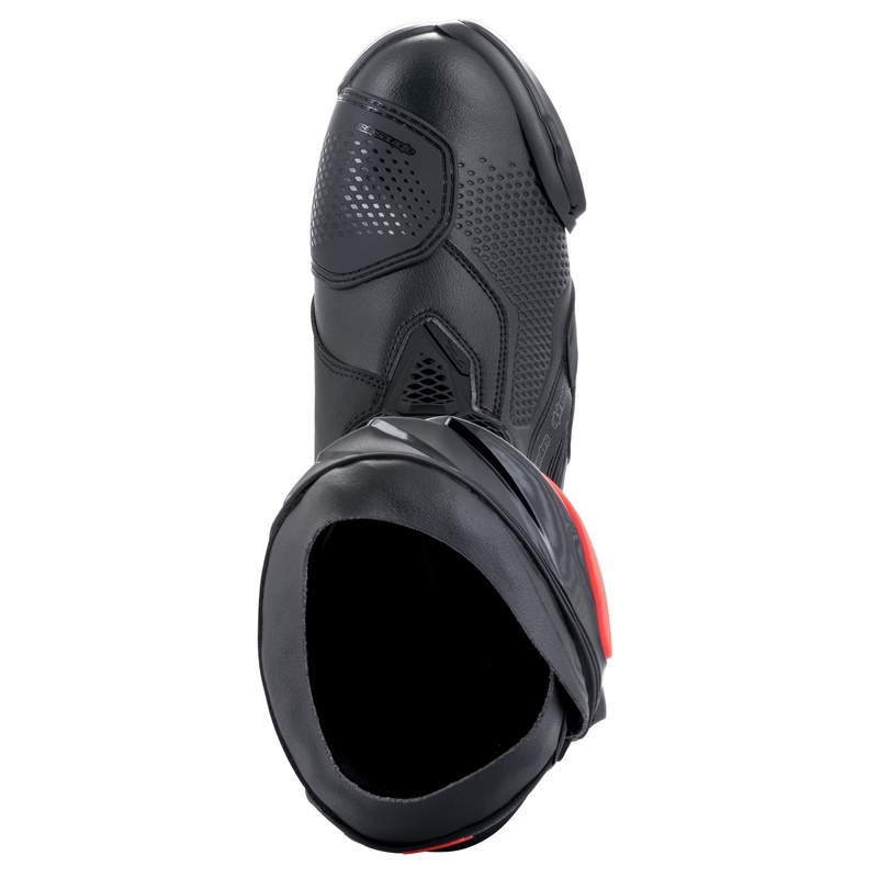 Topánky na motorku Alpinestars Supertech R čierno-bielo-fluo červeno-fluo žlté