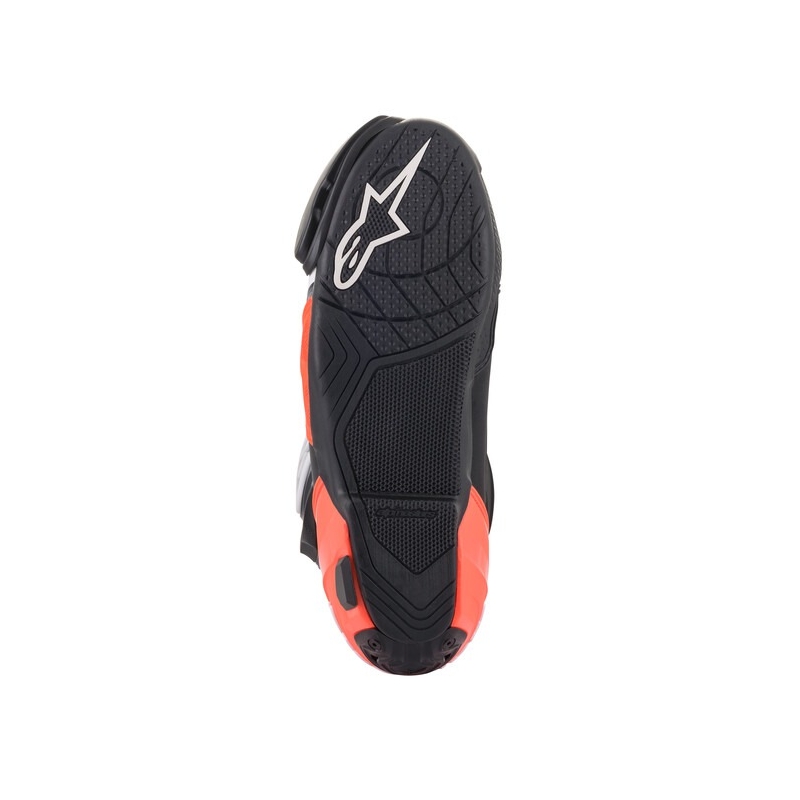 Topánky na motorku Alpinestars Supertech R čierno-fluo červeno-bielo-šedé