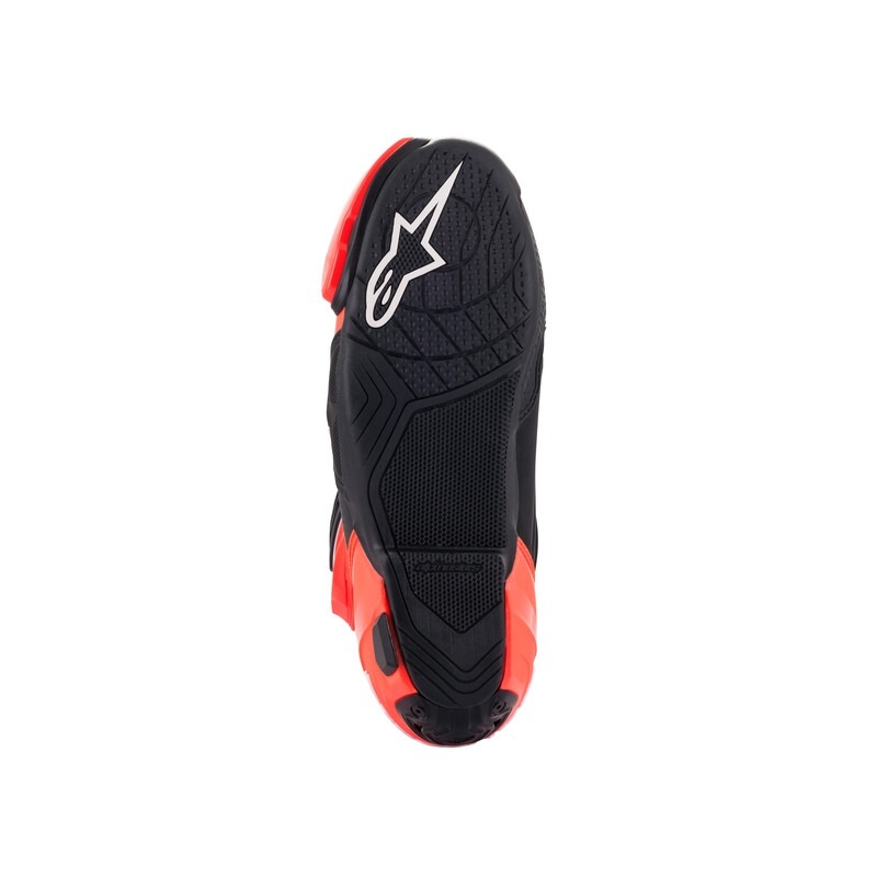 Topánky na motorku Alpinestars Supertech R Vented čierno-bielo-fluo červené