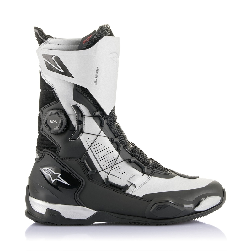 Topánky na motorku Alpinestars SP-X BOA čierno-strieborná